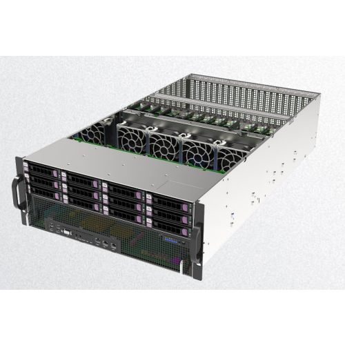 Server Gpu Chassis 4U - โครงเครื่องเซิร์ฟเวอร์แบบติดตั้งบนแร็ค 4U รองรับการ์ดจอ 10 ตัว พร้อมช่องใส่ไดรฟ์แบบ