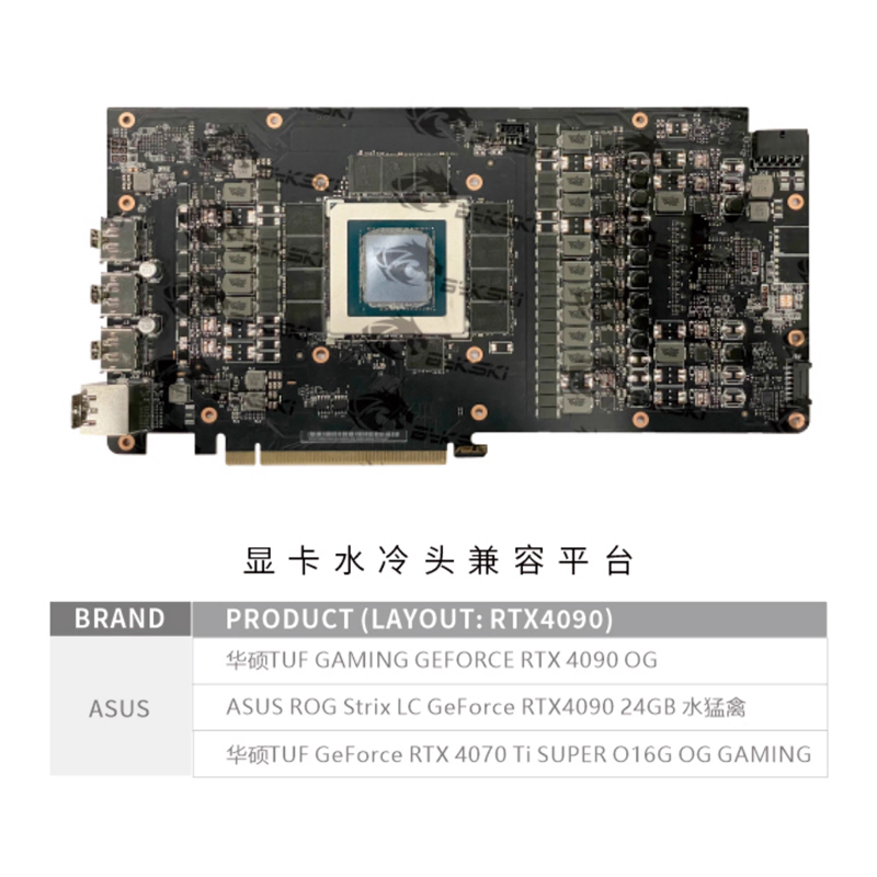 บีกสกี้ บล็อคน้ำ GPU สำหรับ AS - Rtx 4090 Water Block บทวิจารณ์และราคา