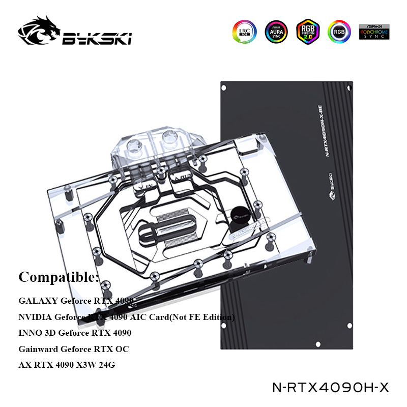 บล็อกน้ำไบค์สกี้สำหรับ NVIDIA  - Rtx 4090 Water Block บทวิจารณ์และราคา