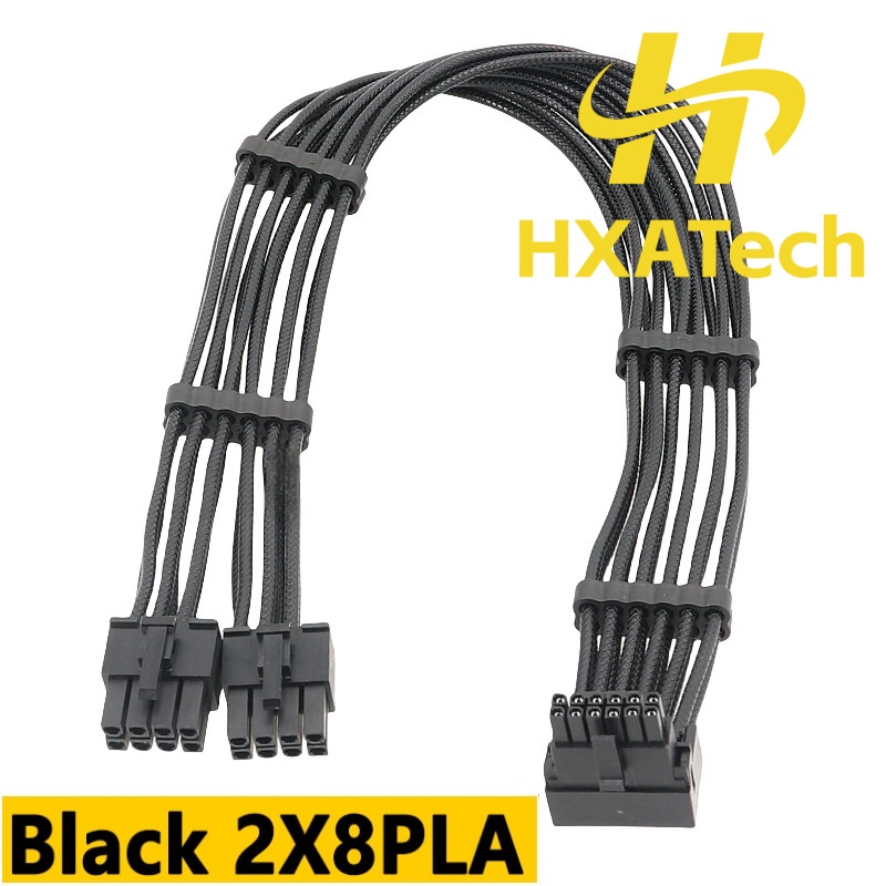 สายเคเบิลการ์ดจอ HXATech- 2x8P - Dual 8Pin To 16Pin 12Vhpwr Cable บทวิจารณ์และราคา